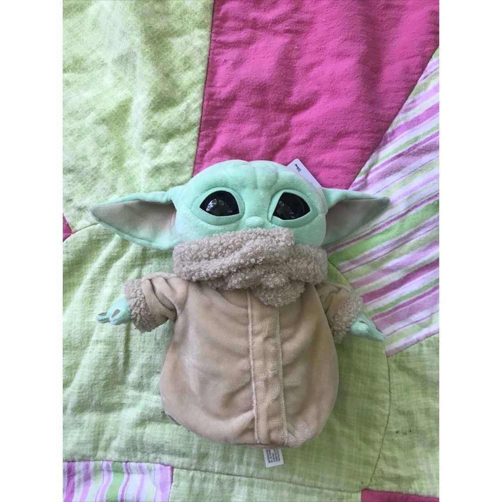 Star Wars Mandalorian The Child Grogu Baby Yoda 9" Plush Toy EUC Mattel 2021